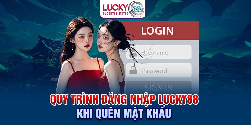 Quy trình đăng nhập Lucky88 khi quên mật khẩu